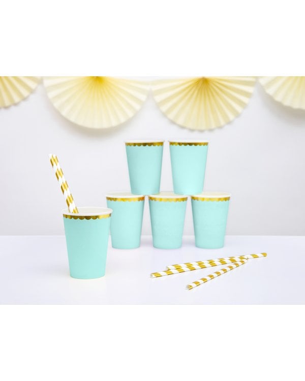 Cups, mint, 220ml (1 pkt / 6 pc.)