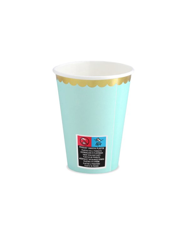 Cups, mint, 220ml (1 pkt / 6 pc.)