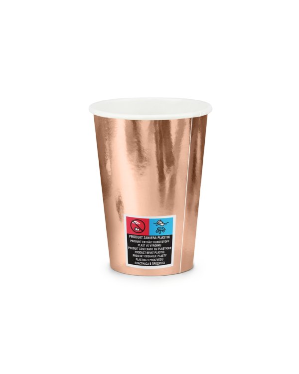 Cups She said yes!, rose gold, 220ml (1 pkt / 6 pc.)