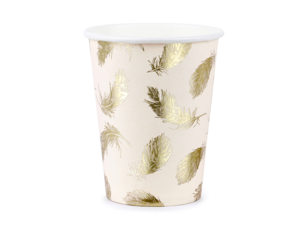 Paper cups Lovely Swan, 220ml (1 pkt / 6 pc.)