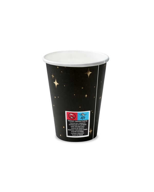 Cups, black, 260 ml (1 pkt / 6 pc.)