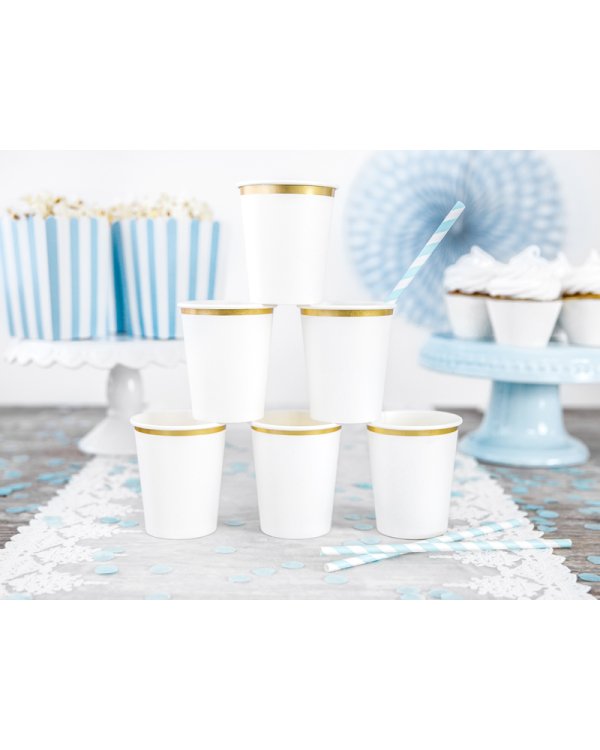 Cups, white, 260 ml (1 pkt / 6 pc.)