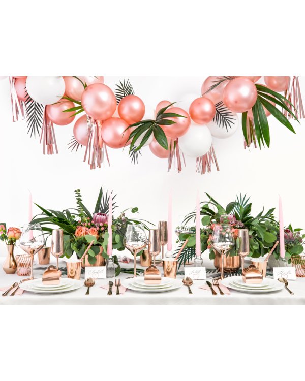 Paper cups, rose gold, 220ml (1 pkt / 6 pc.)