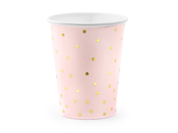 Cups Polka Dots, light pink, 260ml (1 pkt / 6 pc.) Cups Polka Dots, light pink, 260ml (1 pkt / 6 pc.)