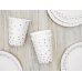 Cups Polka Dots, white, 260ml (1 pkt / 6 pc.) Cups Polka Dots, white, 260ml (1 pkt / 6 pc.)