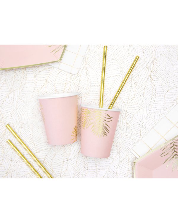 Cups Leaves, light pink, 220ml (1 pkt / 6 pc.)