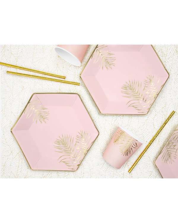 Cups Leaves, light pink, 220ml (1 pkt / 6 pc.)