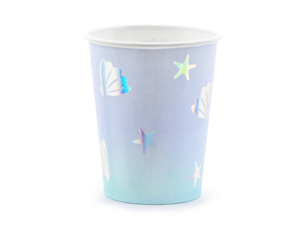 Paper cups Narwhal, mix, 220ml (1 pkt / 6 pc.)