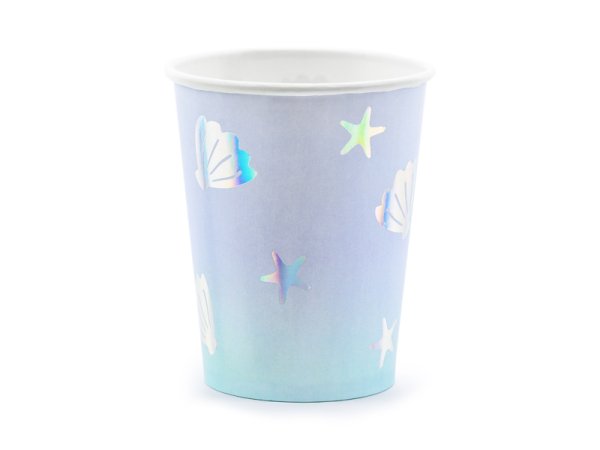 Paper cups Narwhal, mix, 220ml (1 pkt / 6 pc.)