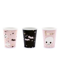 Paper cups Boo!, mix, 220ml (1 pkt / 6 pc.)