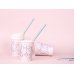 Cups Happy B'day!, light powder pink, 220ml (1 pkt / 6 pc.)