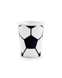 Paper cups Football, mix, 220ml (1 pkt / 6 pc.)