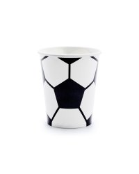 Paper cups Football, mix, 220ml (1 pkt / 6 pc.)