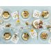 Paper cups 60th Birthday, gold, 220ml (1 pkt / 6 pc.)