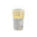 Paper cups 60th Birthday, gold, 220ml (1 pkt / 6 pc.)