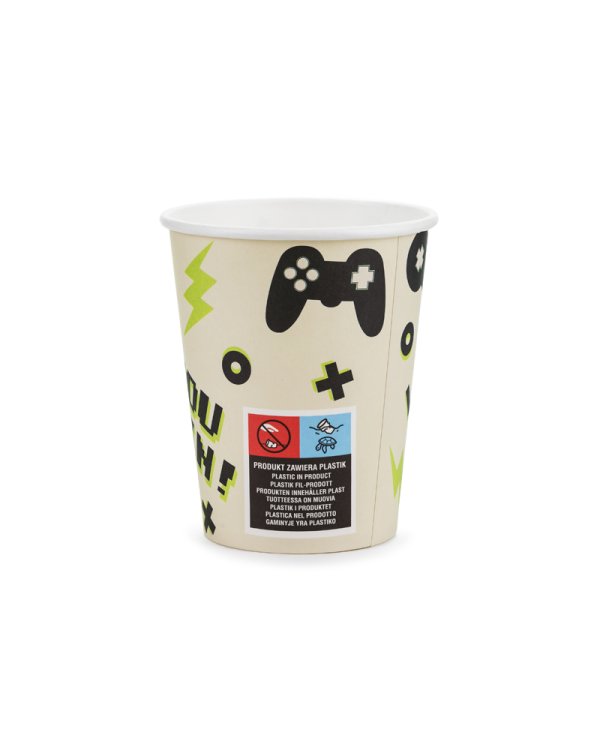 Cups Gamer, 220 ml, mix (1 pkt / 6 pc.)