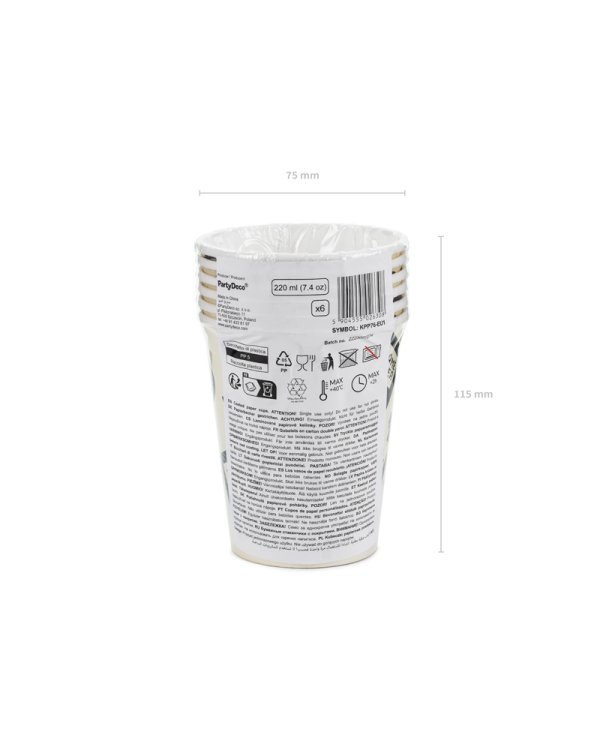 Cups Gamer, 220 ml, mix (1 pkt / 6 pc.)