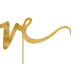 Cake topper Love, gold, 17cm