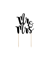 Cake topper Mr&Mrs, 25.5cm