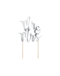Cake topper Mr&Mrs, 25.5cm