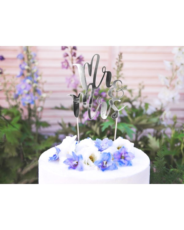 Cake topper Mr&Mrs, 25.5cm