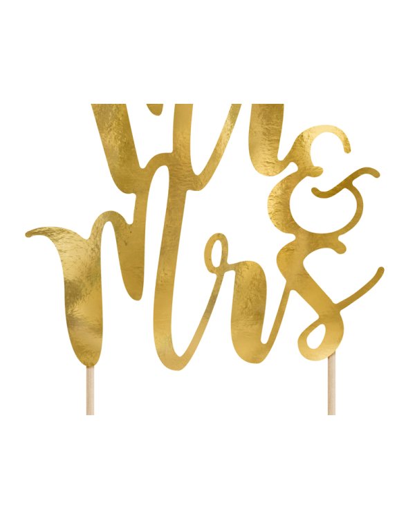 Cake topper Mr&Mrs, 25.5cm