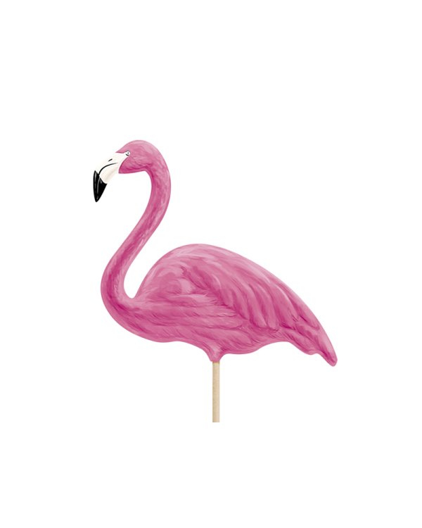Toppers Aloha - Flamingos, 15-23.5cm (1 pkt / 6 pc.)