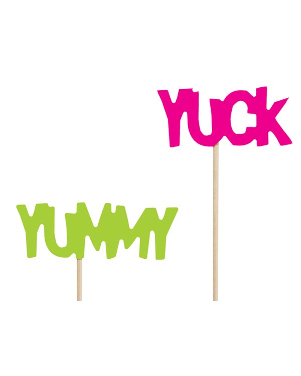 Toppers Monsters -  Speech Bubbles, 13-21.5cm (1 pkt / 6 pc.)