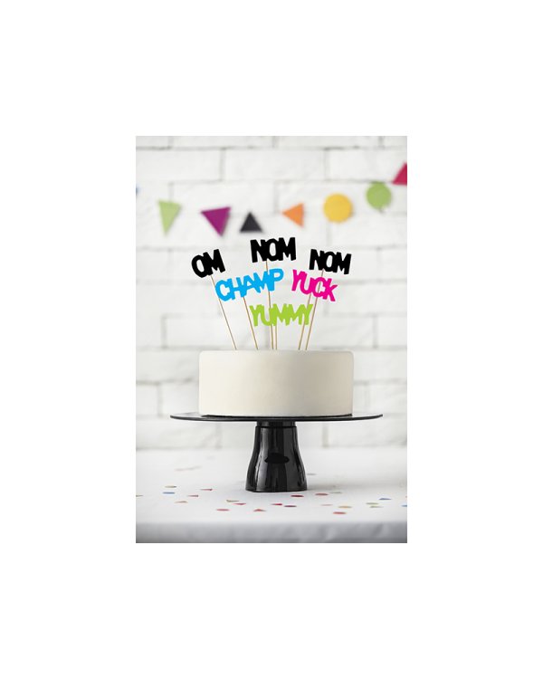 Toppers Monsters -  Speech Bubbles, 13-21.5cm (1 pkt / 6 pc.)