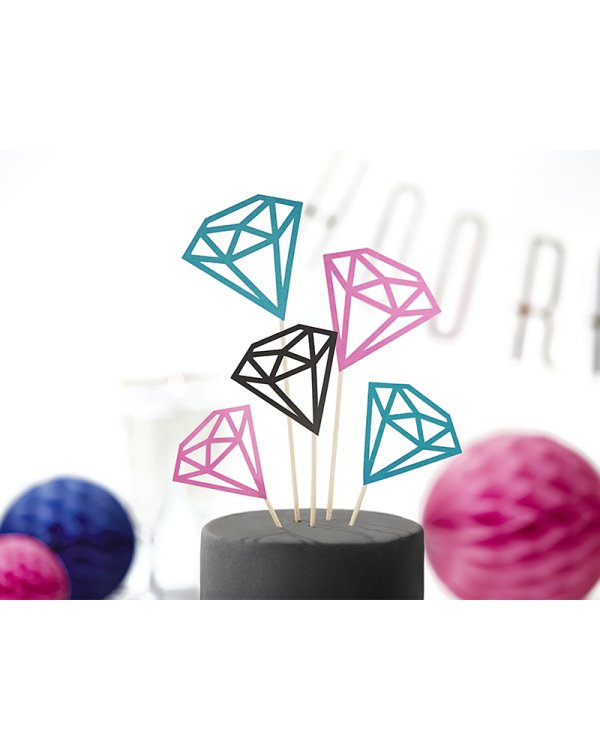 Toppers Diamonds, 12.5-25.5cm (1 pkt / 5 pc.)