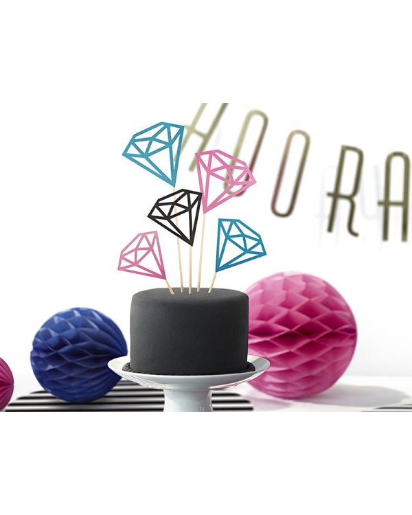 Toppers Diamonds, 12.5-25.5cm (1 pkt / 5 pc.)