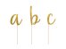 Toppers Alphabet, gold, 9.5-12cm (1 pkt / 53 pc.)