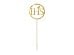 Cake topper IHS, gold, 22cm