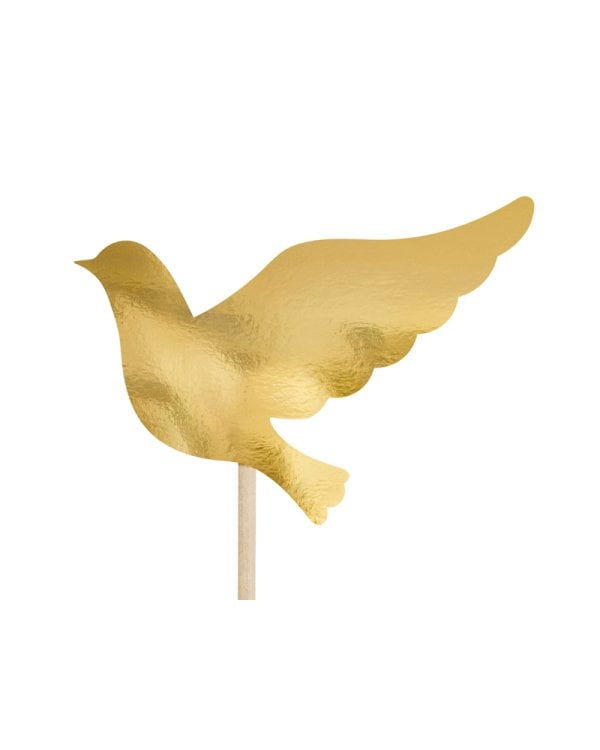 Cake toppers First Communion, gold, 31.5cm (1 pkt / 6 pc.)