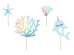 Toppers Narwhal, mix, 10-15.5cm (1 pkt / 4 pc.)
