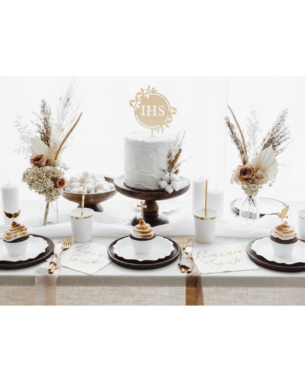 Wooden topper IHS, 23cm