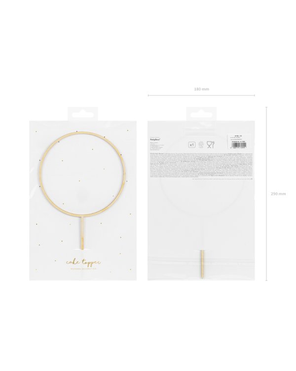 Wooden topper Hoop, 24.5cm