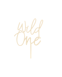 Wooden topper Wild One, 22cm