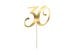 Cake topper ''30'', gold, 20.5cm
