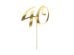 Cake topper ''40'', gold, 20.5cm