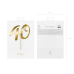 Cake topper ''40'', gold, 20.5cm