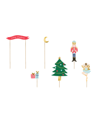 Cake toppers Nutcracker, mix, 8.5-19cm (1 pkt / 6 pc.)