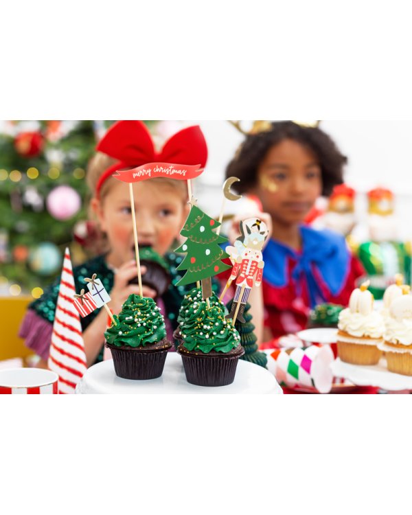 Cake toppers Nutcracker, mix, 8.5-19cm (1 pkt / 6 pc.)