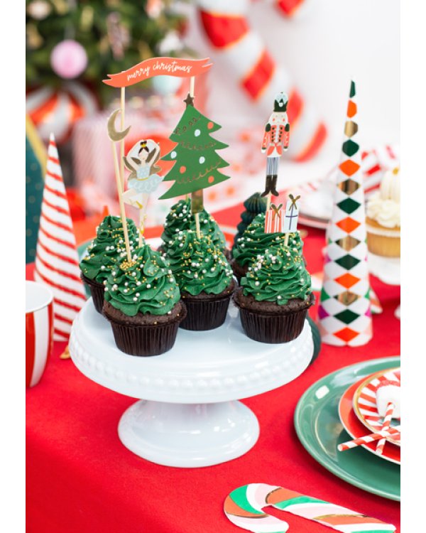 Cake toppers Nutcracker, mix, 8.5-19cm (1 pkt / 6 pc.)