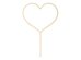 Wooden topper Heart, 23cm