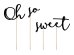Toppers Oh so sweet, 17-25.5cm (1 pkt / 3 pc.)