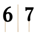 Table numbers, black, 24-26cm (1 pkt / 11 pc.)