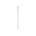 Plastic clip strip with 10 hooks, white, 1075 mm