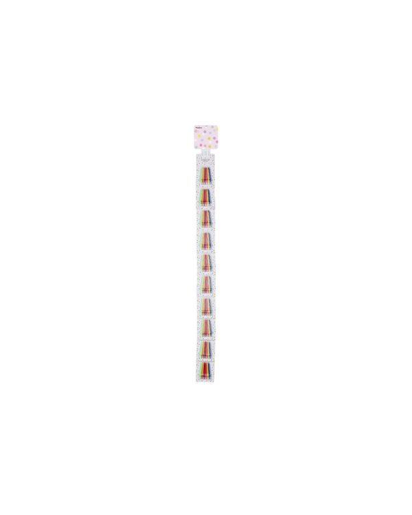 Plastic clip strip with 10 hooks, white, 1075 mm