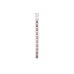 Plastic clip strip with 10 hooks, white, 1075 mm